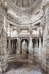 Obraz premium Ranakpur Temple interior