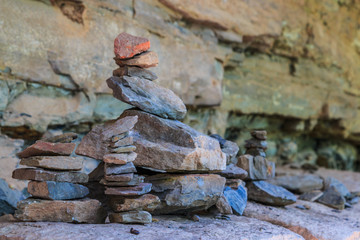 Zen Stone Tower - Pebbles tower Zen and balance