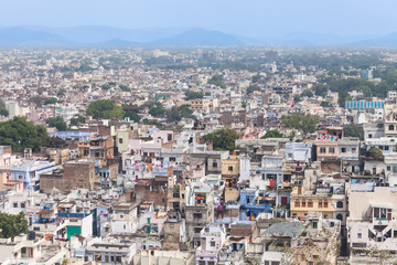 Fototapeta na wymiar Aerial view Udaipur, India