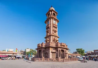 Crédence de cuisine en verre imprimé Inde Clock Tower, Jodhpur