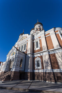 Domes of Alexander Nevsky Cathedral in Tallinn