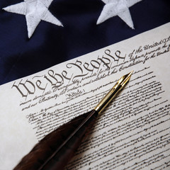 We the people - Constitution and quill pen