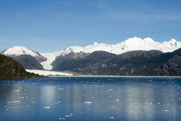Chile - Amalia Glacier In Sunny Day