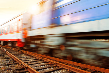 Fototapeta premium Motion Blur train