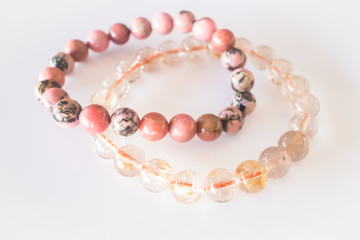 Handmade stone bead created bracelet