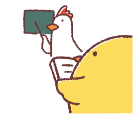 学習ヒヨコ © TAMAGO POTATO