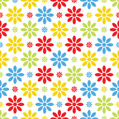Abstract seamless floral pattern