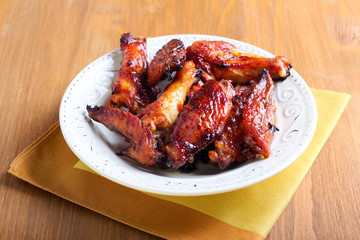 Sweet and sticky chicken wings