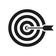 The target icon. Target symbol. Flat