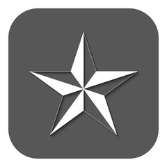 The star icon. Star symbol. Flat