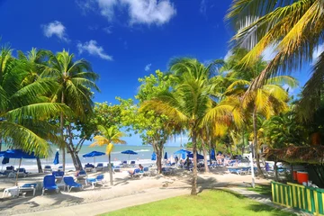 Papier Peint photo autocollant Caraïbes Tropical resort