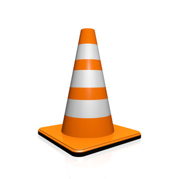 Traffic cones. road sign. icon isolated on white background