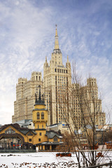 Москва. Высотное здание на Кудринской площади.
