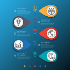 Design clean number banners timeline/graphic or website.Vector e