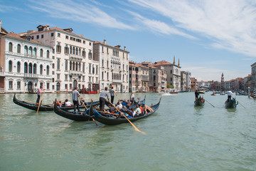 Fototapeta na wymiar Canal grande, Venice (Italy)