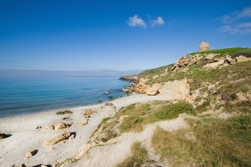 Fototapeta na wymiar Sinis peninsula. Cabras (Sardinia - Italy)
