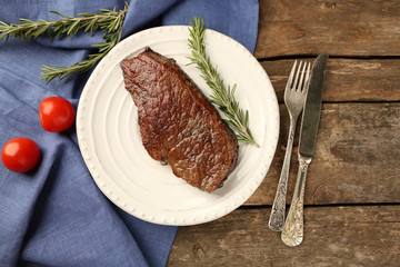 Composition with tasty roasted meat