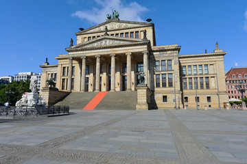 Obraz premium Schauspielhaus Berlin, Konzerthaus, Schiller, Gendarmenmarkt