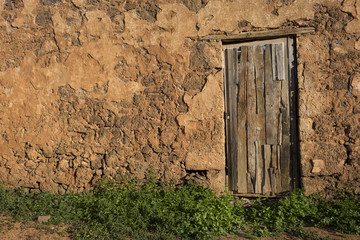 Old rustic wooden door  Fuerteventura  Canary Islands