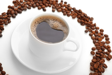 Cup of coffee close-up