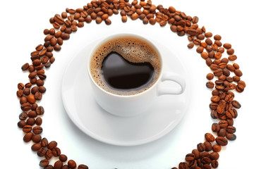 Cup of coffee close-up