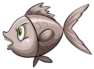 A fish in deep water