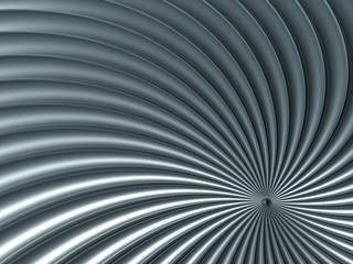 Abstract background of a curved lines structure, 3d render