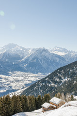 Riederalp, Walliser Dorf, Alpen, Ferienwohnung, Winter, Schweiz