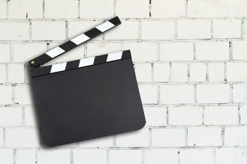 Clapper board with copy space