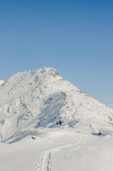 Fototapeta na wymiar Bettmeralp, Alpen, Dorf, Bergbahn, Wintersaison, Schweiz