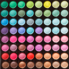 Colorful makeup palette