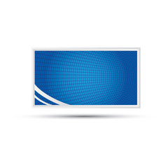 Vector blue business card design