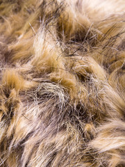 Brown artificial fur for background