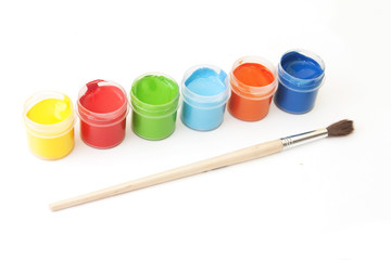 Palette of paints