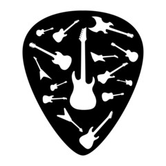 Mediator with different guitar icons