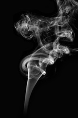 the image of smoke on black background