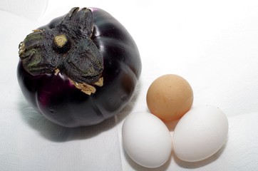 Eggs, Eggplant purple