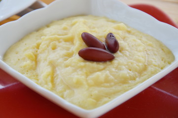 potato mash topping red bean