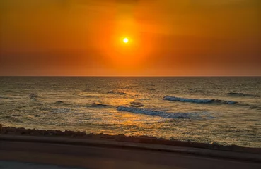 Fotobehang Caribbean Sunset © garytog
