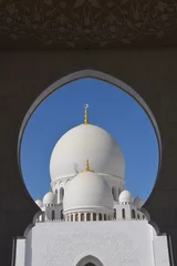 Fotobehang Grote moskee in Abu Dhabi © vormenmedia