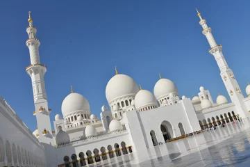 Foto op Plexiglas Sjeik Zayed-moskee in Abu Dhabi © vormenmedia