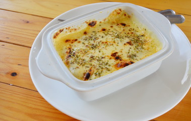 lasagna in the bowl