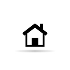 Home icon - vector illustration