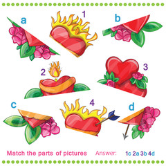 Match the parts of pictures