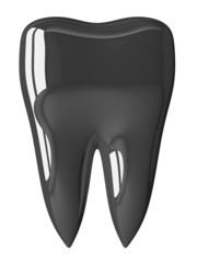 Metallic tooth isolated