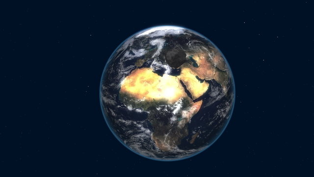 asteroid attack the earth 4k