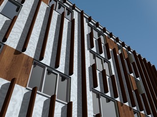 Obraz premium Perspectief gebouw