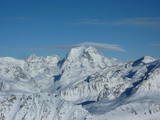 Fototapeta na wymiar Mont Blanc summit in France