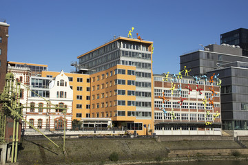 Im D&uuml;sseldorfer Medienhafen, Deutschland