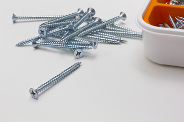 Many screws and a box